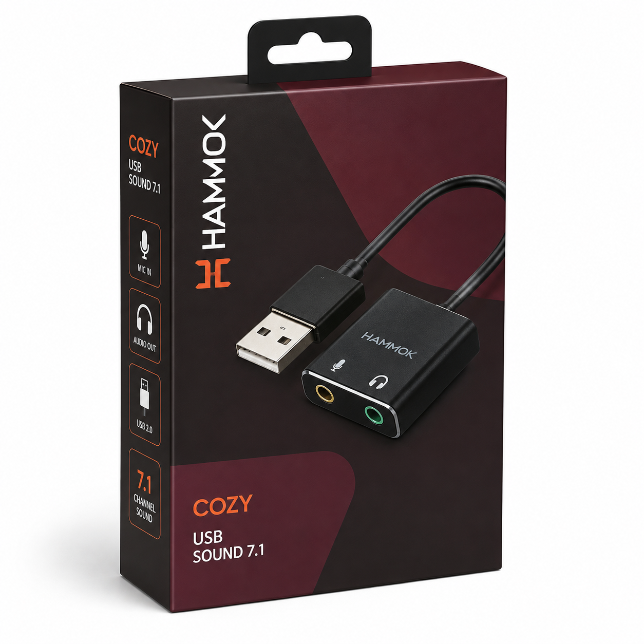 USB TO 2 AUDIO JACK SOUND 7.1