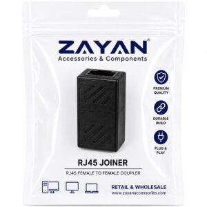 LAN-F TO LAN-F RJ45 JOINTER BLACK