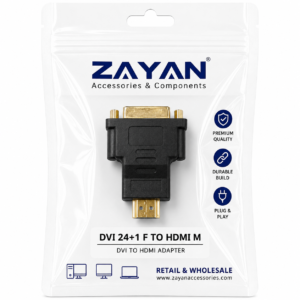 HDMI-M TO DVI 24+1-F ADAPTER