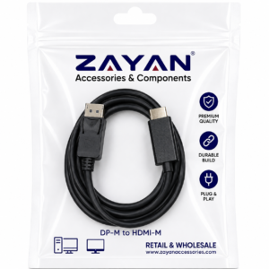 DP-M TO HDMI-M CABLE 1 Mtr